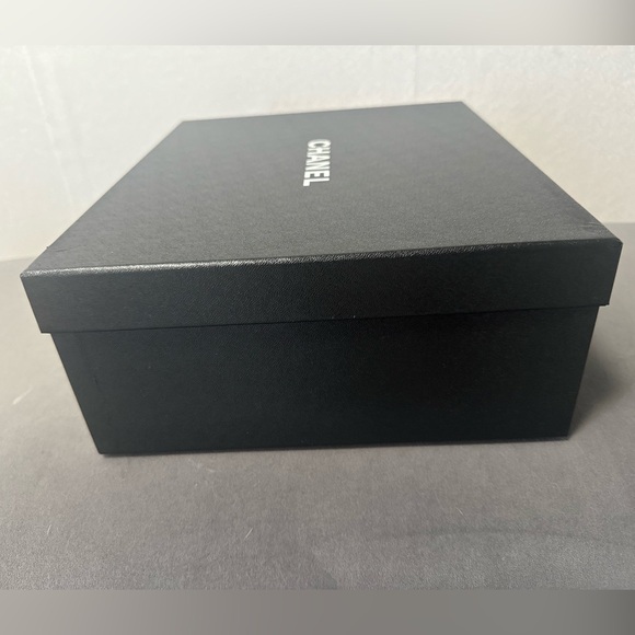 Authentic Chanel Empty Shoe Box W Dust Bag/tissue . 12”x10.25”x4.75” - Picture 8 of 8
